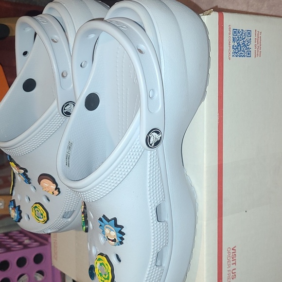 **Light Blue platform CROCS with or without jewels - Picture 6 of 12